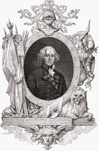 Portret Richarda, Earl Howe (1726-99) Angielski oficer marynarki autorstwa French School