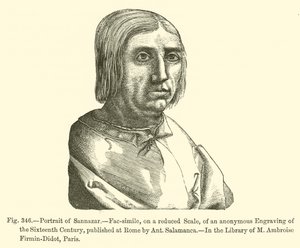 Portret Sannazara (rycina) autorstwa French School