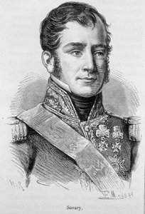 Portret Savary, księcia Rovigo (1808), francuskiego generała i polityka (1774 - 1833) - w „Historii Francji” Henri Martina autorstwa French School