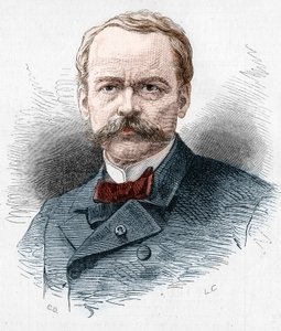 Portret Teodora Barriere (1823-1877), francuskiego dramatopisarza. Grawer w „”Le Monde Illustré””n°1071 z dnia 20 października 1877 r. autorstwa French School