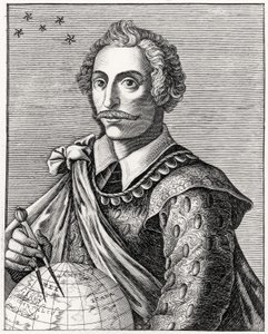 Portret Thomasa Cavendisha (1560-92) grawerowany przez L Armessin autorstwa French School