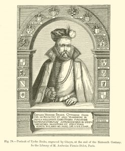 Portret Tycho Brahe, sztychowany przez Gheyna, pod koniec XVI wieku (rycina) autorstwa French School