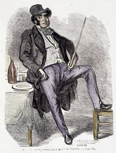 Portret Vautrina (postać inspirowana Vidocqiem) - w "Splendorach i nieszczęściach kurtyzan" Balzaca. autorstwa French School