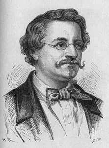 Portret Wilhema Hofmanna, chemika - w „Albumie Nauki”; wybitni naukowcy; Wielkie odkrycia”” 1896. autorstwa French School