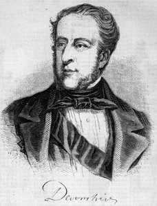 Portret Williama Spencera Cavendisha (1790-1858), księcia Devonshire. Grawer w „Le Monde Illustré” nr 45 z 20 lutego 1858 r. autorstwa French School
