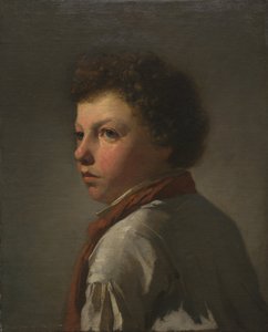 Portret młodego mężczyzny (olej na tkaninie) autorstwa French School