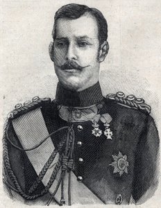 Portret księcia Grecji (który został Jerzem I greckim) autorstwa French School