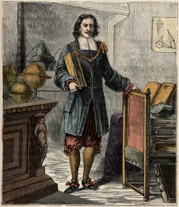 Portret niemieckiego inżyniera i fizyka Otto von Guericke (1602-1686) - Portret Otto von Guericke (Otto de Guericke autorstwa French School