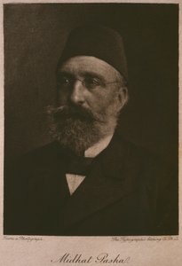 Portret chedywa Tawfika, z LEgypte Georga Moritza Ebersa (1837-98), 1881 (rycina bw) autorstwa French School