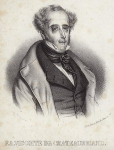 Portret wicehrabiego de Chateaubriand autorstwa French School