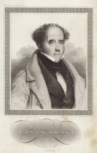 Portret wicehrabiego de Chateaubriand autorstwa French School