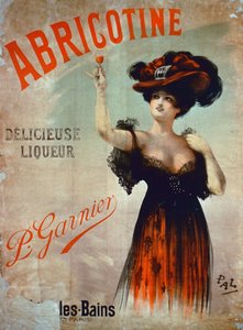 Plakat reklamujący Abricotine, wykonany przez P. Garnier, Paryż
