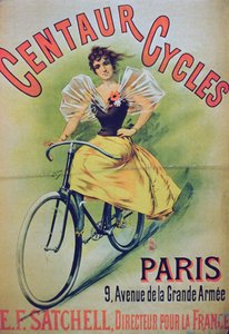 Plakat reklamujący Centaur Cycles, Paryż