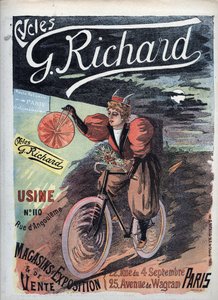 Plakat reklamujący „George Richard Cycles” Paryż 1895 Szkoła francuska autorstwa French School