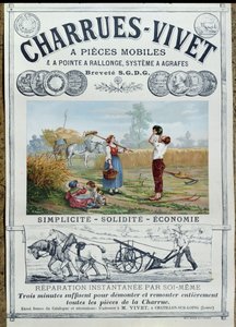 Plakat reklamujący na żywo na pługach, ok. 1891 r.