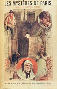 Plakat reklamujący les Mysteres de Paris Eugene