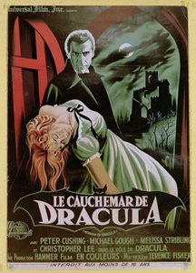 Plakat reklamujący francuską wersję filmu The Horror of Dracula