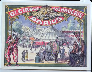 Plakat reklamujący Grand Cirque Menagerie Darius, 1924 (wc na papierze)