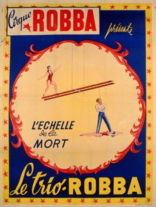 Plakat reklamujący Drabinę Śmierci w Cirque Robba