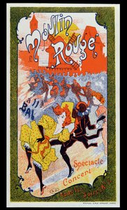 Plakat reklamujący Moulin Rouge, ok. 1890-1900