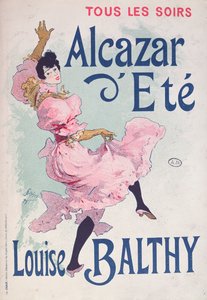 Plakat do filmu Alcazar dEté, z udziałem Louise Balthy, 1893