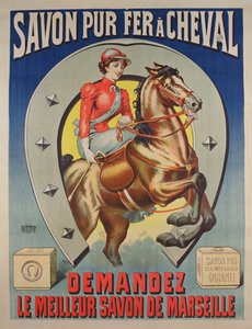 Plakat dla Le Fer mydło cheval