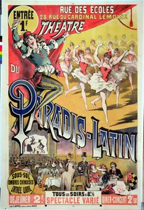 Plakat do Theatre du Paradis Latin, ok. 1880-90
