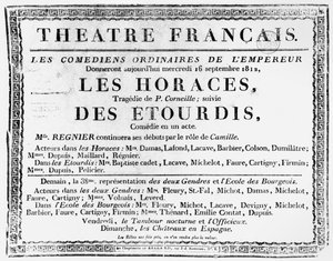 Plakat do wykonania Les Horaces Pierre