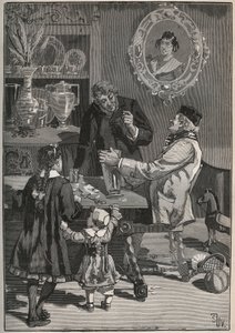 Potichomia, XIX-wieczny proces imitujący porcelanowe wazony z Chin i Japonii. Grawer z 1880 roku w „Les arts et metiers illustres” Adolphe BITARD. autorstwa French School