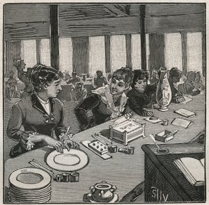 Garncarstwo: warsztaty malarskie na porcelanie w XIX wieku we Francji. Grawer z 1880 roku w „Les arts et metiers illustres” Adolphe BITARD. autorstwa French School