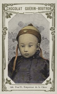 Pou-Yi, cesarz Chin (kolorowe zdjęcie) autorstwa French School