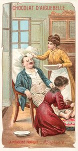 Medycyna praktyczna - apopleksja (chromolitho) autorstwa French School