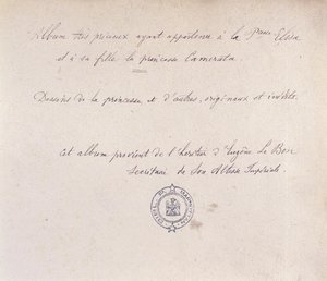 Cenny album należący do księżnej Elizy i jej córki Cameraty (tusz na papierze) autorstwa French School