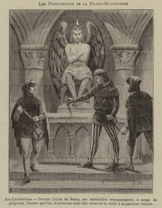 Prekursorzy masonerii: Lucyferianie (rycina) autorstwa French School