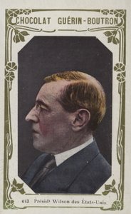 Prezydent Wilson Stanów Zjednoczonych (kolorowe zdjęcie) autorstwa French School