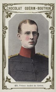 Książę Andre Grecji (kolorowe zdjęcie) autorstwa French School