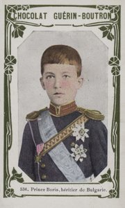 Książę Borys, dziedzic Bułgarii (kolorowe zdjęcie) autorstwa French School