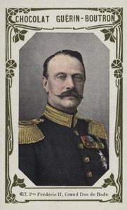 Książę Fryderyk II, wielki książę Badenii (kolorowe zdjęcie) autorstwa French School