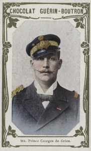 Książę George z Grecji (kolorowe zdjęcie) autorstwa French School