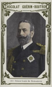 Książę Ludwik de Battenberg (kolorowe zdjęcie) autorstwa French School