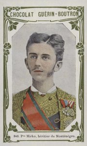 Książę Mirko, heritier du Montenegro (kolorowe zdjęcie) autorstwa French School