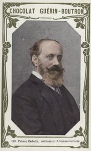 Książę Radolin, Ambasador Niemiec w Paryżu (kolorowe zdjęcie) autorstwa French School
