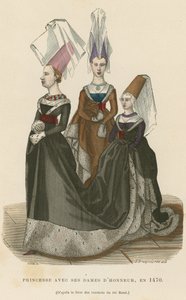 Księżniczka z damami honoru, 1470 autorstwa French School