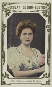 Księżniczka Andree Grecji (kolorowe zdjęcie) autorstwa French School