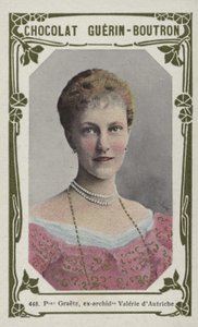 Księżniczka Graetz, była arcyksiężna Valerie Austrii (kolorowe zdjęcie) autorstwa French School