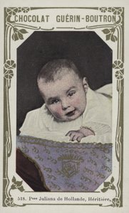 Księżniczka Juliana Holenderska, dziedziczka (kolorowe zdjęcie) autorstwa French School