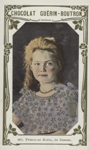 Księżniczka Maria z Rosji (kolorowe zdjęcie) autorstwa French School