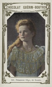 Księżniczka Olga Rosji (kolorowe zdjęcie) autorstwa French School