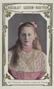 Księżniczka Wiktoria Ludwika Pruska (kolorowe zdjęcie) autorstwa French School