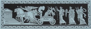 Procesja niosąca szczątki Woltera do Panteonu, Paryż, 1791 autorstwa French School